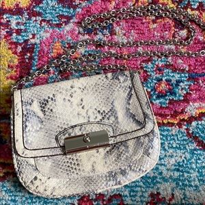 Coach snake skin crossbody